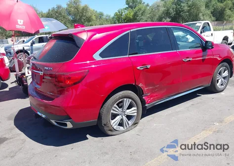 2020 Acura Mdx Standard from USA, damaged, VIN 5J8YD4H3XLL023447